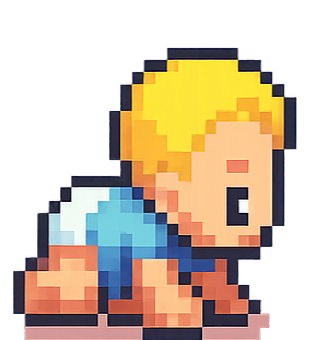 Bebê engatinhando...